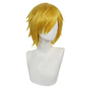 One Piece Anime Sanji Cosplay Wig Heat Resistant Synthetic Hair Carnival Halloween Party Props