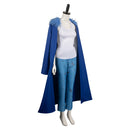 One Piece Anime Trafalgar D. Water Law Women Blue Suit Party Carnival Halloween Cosplay Costume