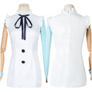 One Piece Anime Uta Women White Dress Party Carnival Halloween Cosplay Costume
