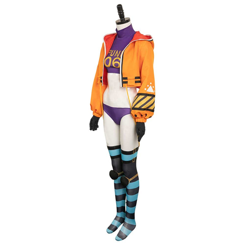 One Piece Anime York Women Orange Suit Party Carnival Halloween Cosplay Costume