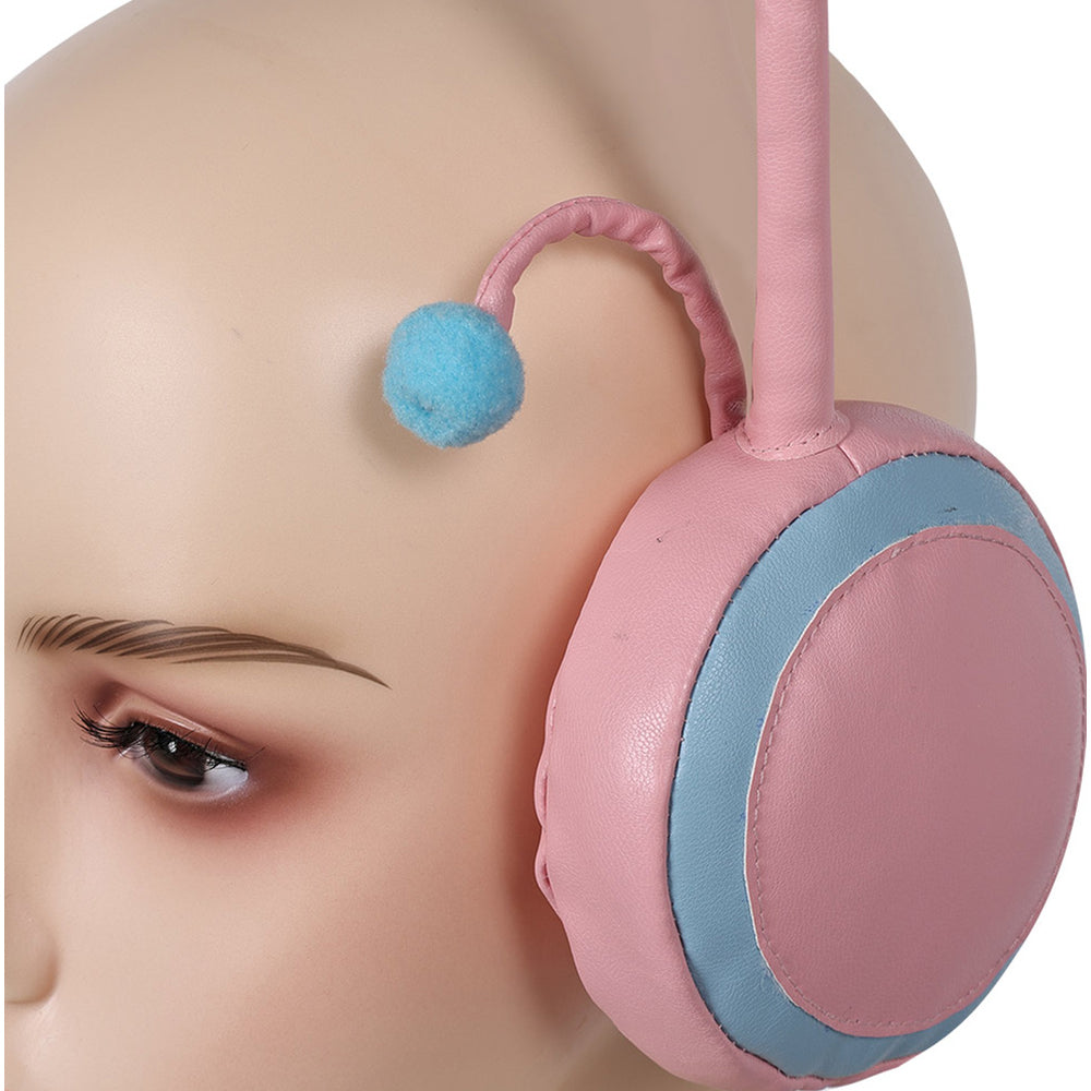 One Piece Egghead Arc Anime Nami Cosplay Pink Earmuffs Earphone Prop H