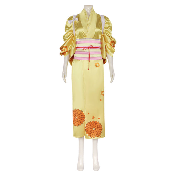 One Piece Kikunojo Women Kimono Party Carnival Halloween Cosplay Costume