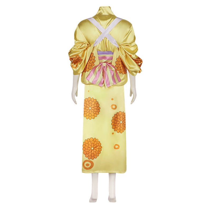 One Piece Kikunojo Women Kimono Party Carnival Halloween Cosplay Costume