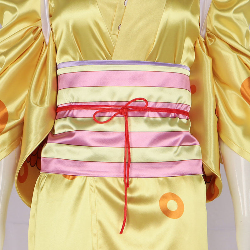 Catsuit Costumes Anime Sanji Cosplay Short Golden Yellow Heat