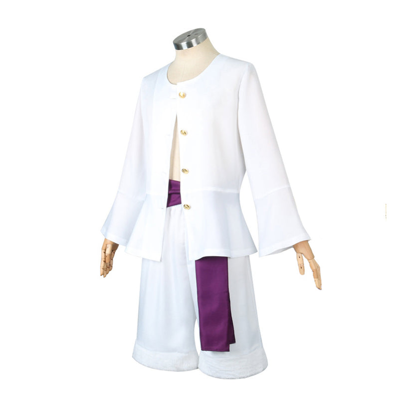 One Piece Luffy NIka White Outfits Party Carnival Halloween Cosplay Costume