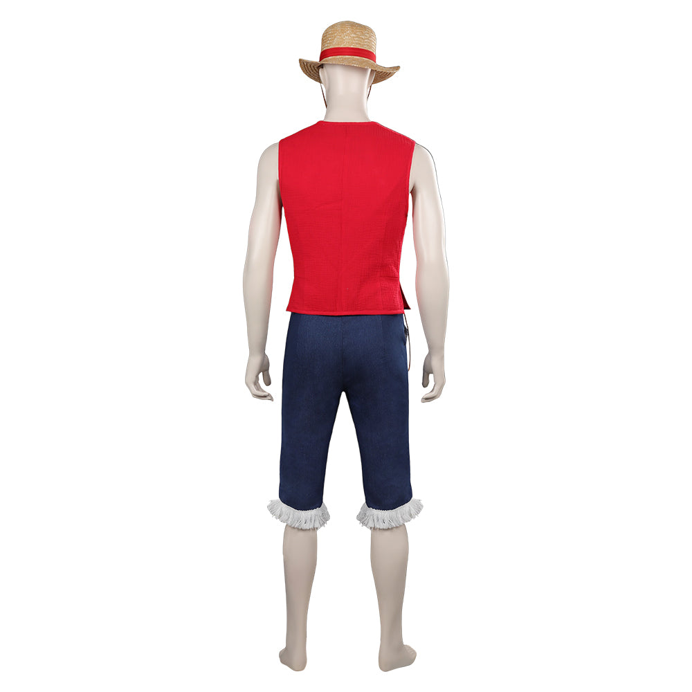 One Piece Monkey D. Luffy Cosplay Costume Outfits Halloween Carnival Suit