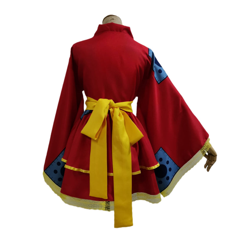 One Piece Luffy Women Lolita Dress Outfits Halloween Carnival Suit Cos