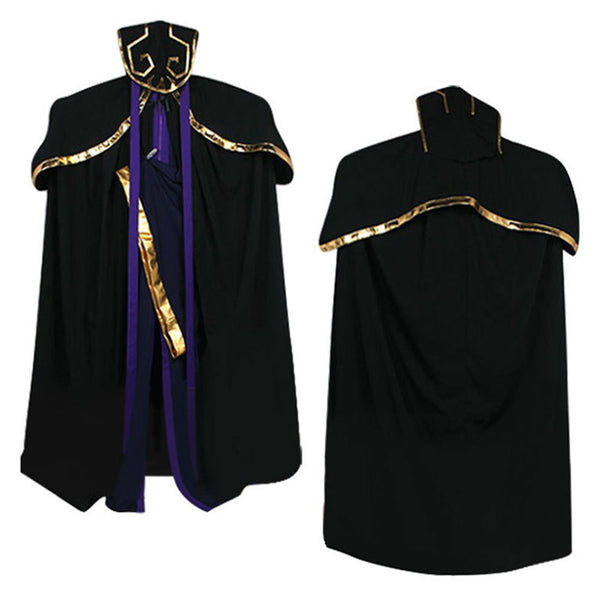 Overlord TV Ainz Ooal Gown Black Cloak Party Carnival Halloween Cosplay Costume