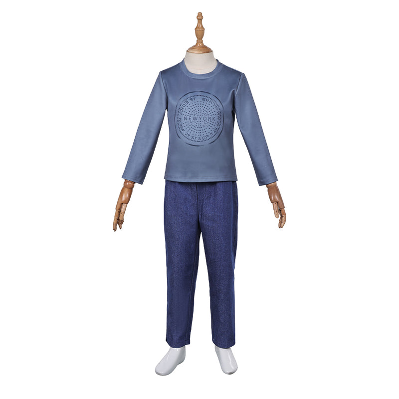 Percy Jackson and the Olympians TV Percy Jackson Kids Children Blue Outfit Party Carnival Halloween Cosplay Costume