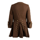 Pirates of the Caribbean Movie Jack Brown Coat Headscarf Belt Full Set Cosplay Costume