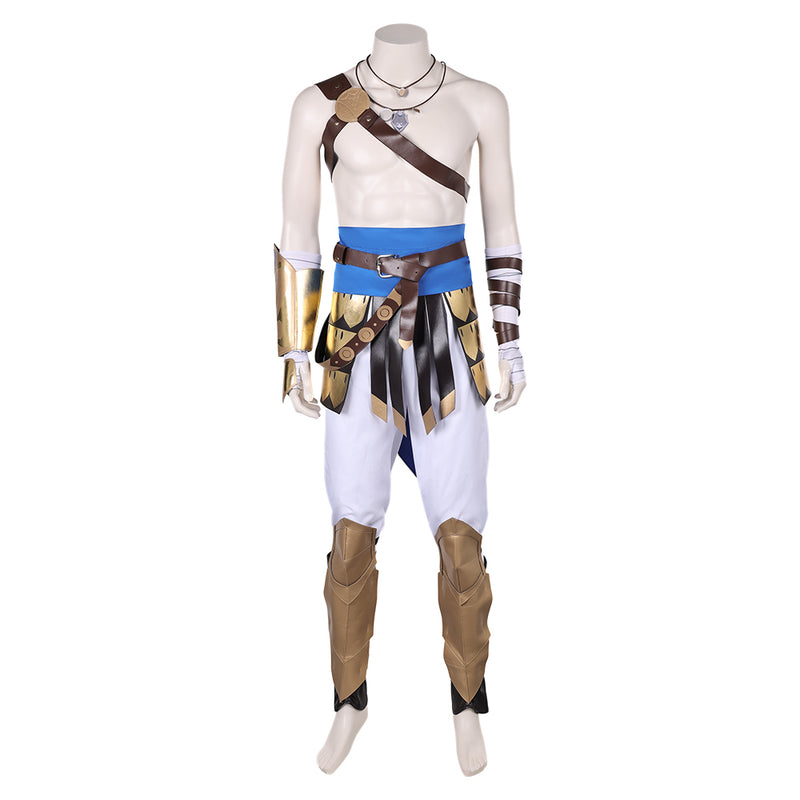 Prince of Persia: The Lost Crown Game Sargon Brown Outfit Party Carnival Halloween Cosplay Costume