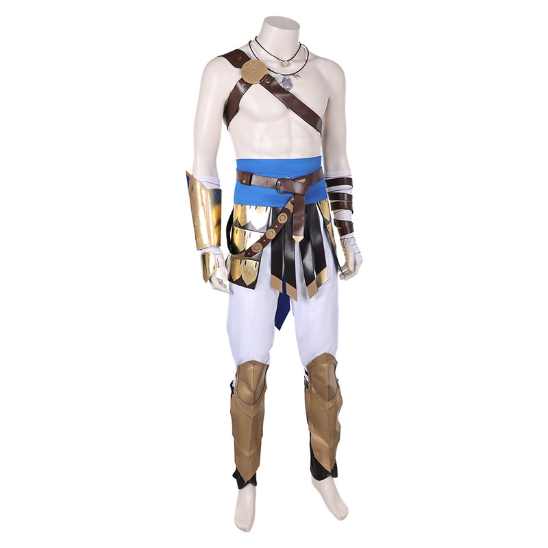 Prince of Persia: The Lost Crown Game Sargon Brown Outfit Party Carnival Halloween Cosplay Costume