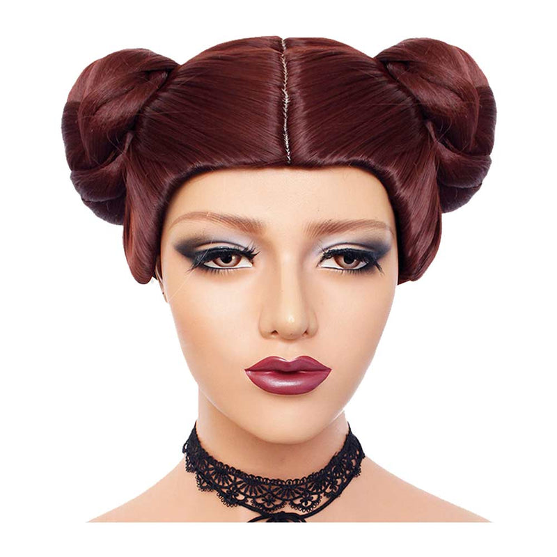 Princess Leia Kids Chidren Cosplay Wig Heat Resistant Synthetic Hair Carnival Halloween Party Props