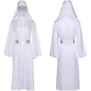 Princess Leia Women White Dress Party Carnival Halloween Cosplay Costume