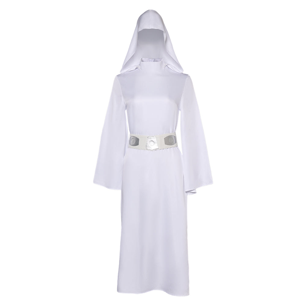 Princess Leia Women White Dress Party Carnival Halloween Cosplay Costume Princess Leia Women White Dress Party Carnival Halloween Cosplay Costume