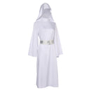 Princess Leia Women White Dress Party Carnival Halloween Cosplay Costume
