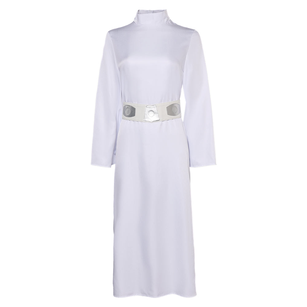 open lace back dress Princess Leia Kids Children White Dress Cosplay Costume Outfits Hallow –  TrendsinCosplay