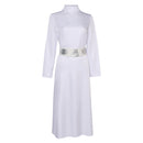 Princess Leia Women White Dress Party Carnival Halloween Cosplay Costume