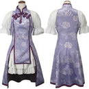 Puella Magi Madoka Magica Anime Homura Akemi Women Purple Dress Cosplay Costume