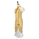 Puella Magi Madoka Magica Anime Mami Tomoe Women Yellow Dress Cosplay Costume
