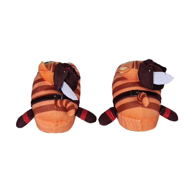 Puss In Boots Movie Cat Plush Slippers Cosplay Shoes Halloween Costumes Accessory Prop