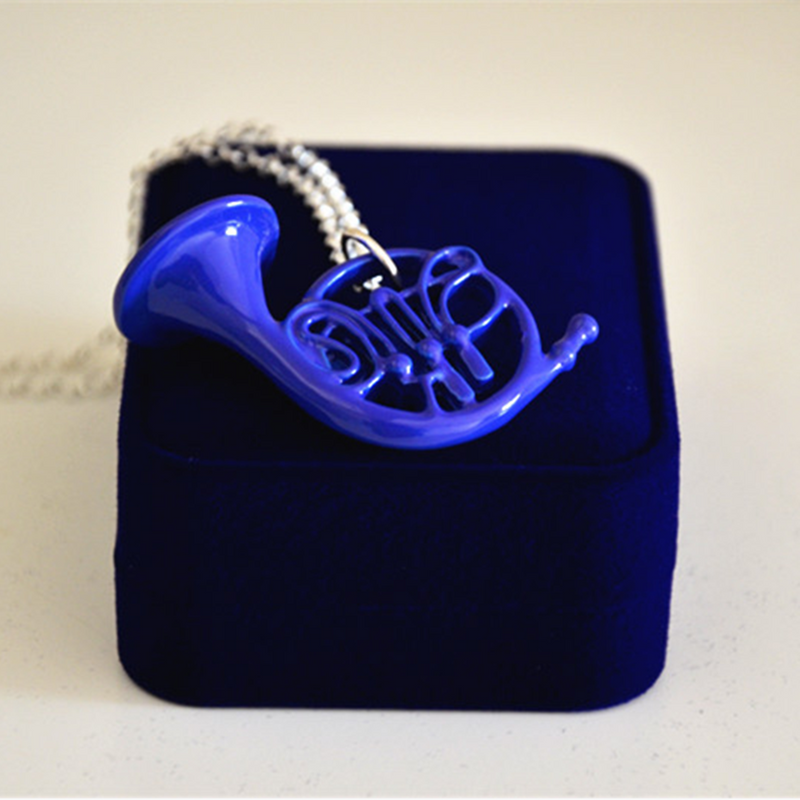 How I Met Your Mother HIMYM Blue french Horn Necklace Pendant