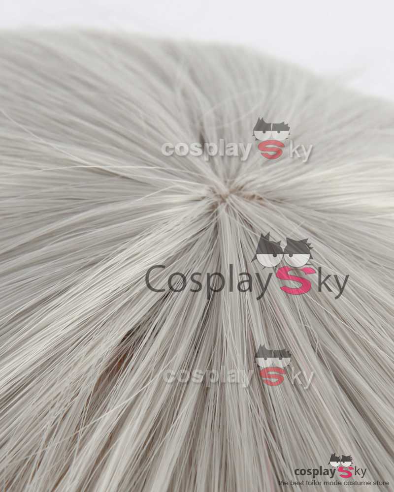 Emilia Long Silver Grey wig Cosplay Wigs