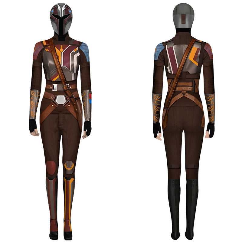 Sabine Wren Women Brown Jumpsuit Party Carnival Halloween Cosplay Costume