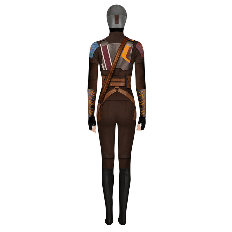 Sabine Wren Women Brown Jumpsuit Party Carnival Halloween Cosplay Costume