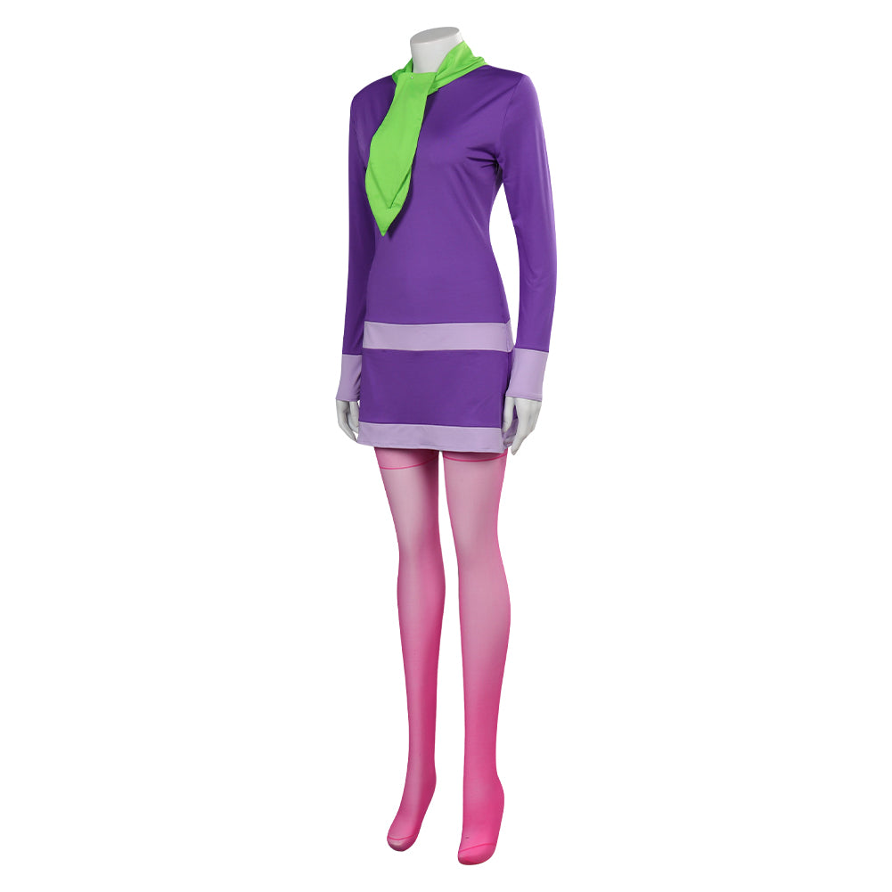 SCOOBY-DOO Daphne Blake Female Adult Purple Dress Party Carnival Hallo