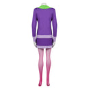 SCOOBY-DOO Daphne Blake Female  Adult Purple Dress Roleplay Party Carnival Halloween Cosplay Costume