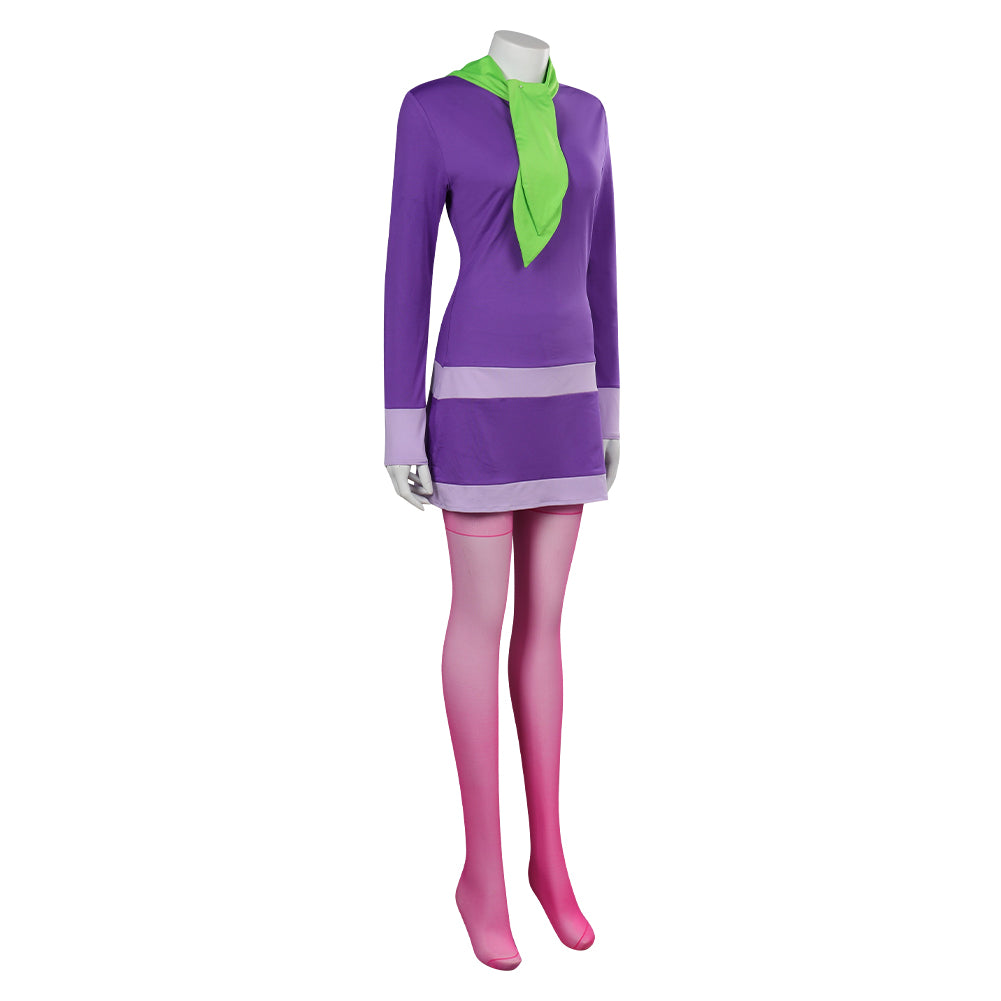 SCOOBY-DOO Daphne Blake Female Adult Purple Dress Party Carnival Hallo