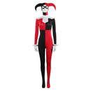 SCOOBY-DOO Harley Quinn Female Black and Red Set Jumpsuit Fashion Collocation Party Carnival Halloween Cosplay Costume