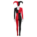 SCOOBY-DOO Harley Quinn Female Black and Red Set Jumpsuit Fashion Collocation Party Carnival Halloween Cosplay Costume