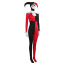SCOOBY-DOO Harley Quinn Female Black and Red Set Jumpsuit Fashion Collocation Party Carnival Halloween Cosplay Costume