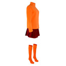 Scooby-Doo Velma Dinkley Uniform Outfits Halloween Carnival Costumes