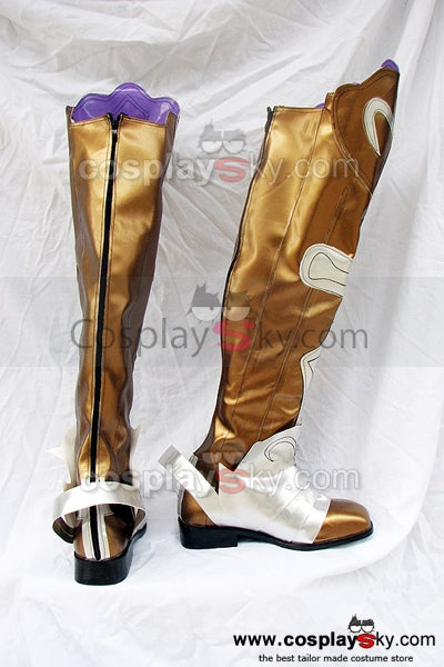 Shining Wind Kiriya Kaito Cosplay Boots Golden