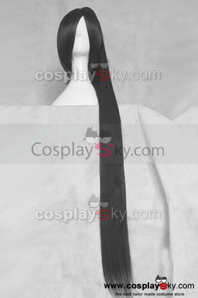 NAKATSUKASA TSUBAKI Long Black Cosplay Wig 120cm