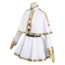 Sousou No Frieren Anime Beyond Journey's End  White Women Cape Dress Belt Outfits Party Carnival Halloween Cosplay Costume
