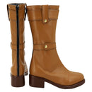 Sousou No Frieren Anime Frieren Women Brown Cosplay Shoes Boots Halloween Costumes Accessory Custom Made