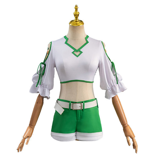 Sousou no Frieren Anime Kanne Women Green Set Party Carnival Halloween Cosplay Costume