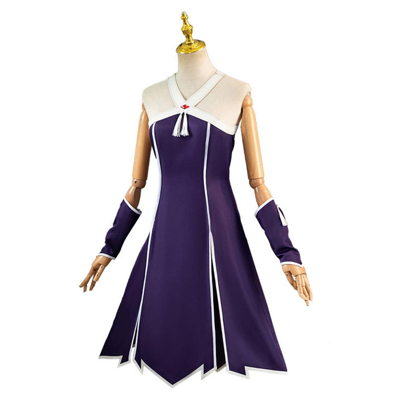 Sousou no Frieren Anime Laufen Women Purple Dress Party Carnival Halloween Cosplay Costume