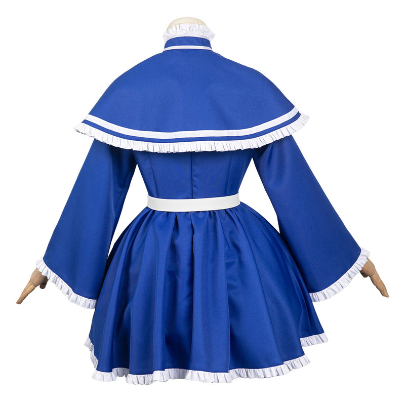 Sousou No Frieren Anime Lawine Women Blue Dress Set Party Carnival Halloween Cosplay Costume