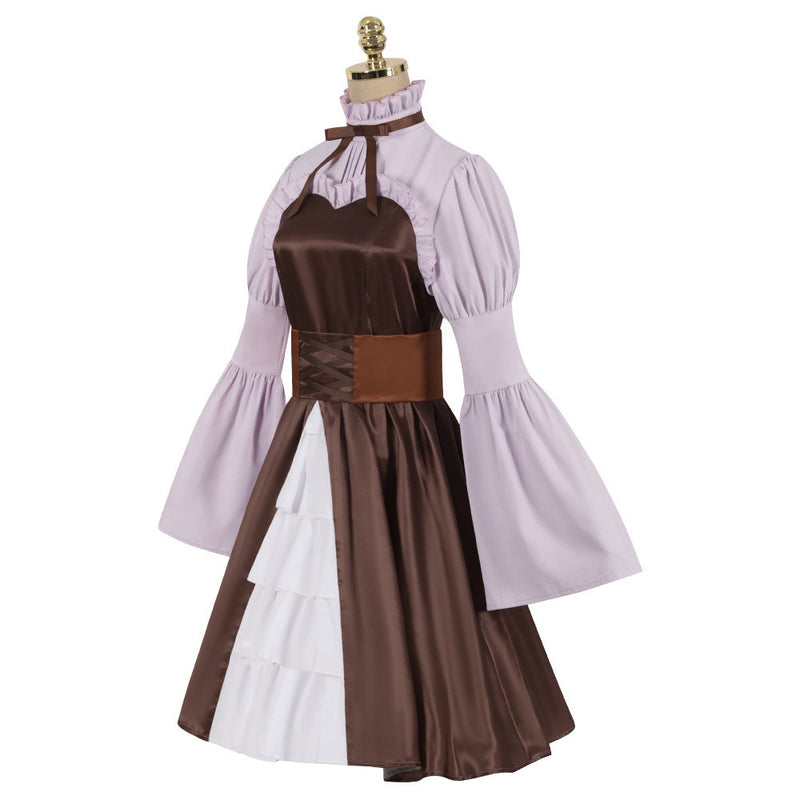 Sousou no Frieren Anime Linie Women Brown Dress Party Carnival Halloween Cosplay Costume