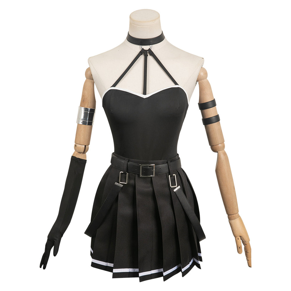 Sousou No Frieren Anime Ubel Women Black Dress Party Carnival Hallowee