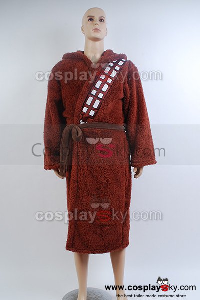Chewbacca Hooded Bath Robe Costume Bathrobe