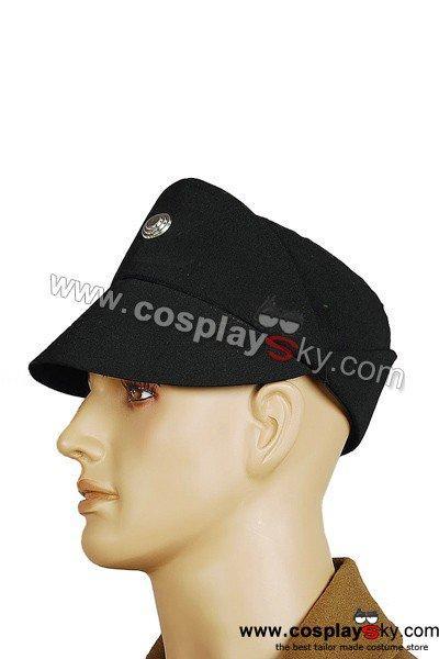 Imperial Officer Black Uniform Costume + Hat + Belt