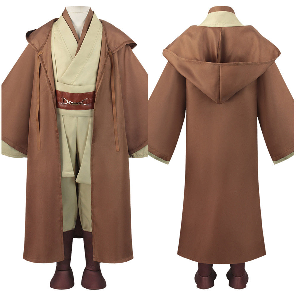 Morph Costume Robe à Capuche Fantasy pour Garçon, Cape Tunique Guerrier Marron, Costume Halloween Cosplay Enfant, L Morph Costume Robe à Capuche Fantasy pour Garçon, Cape Tunique Guerrier Marron, Costume Halloween Cosplay Enfant, L