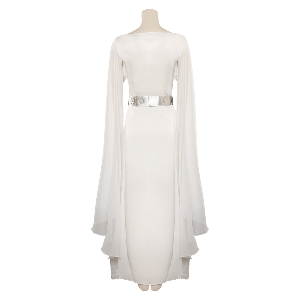 Leia Organa Medal Ceremony Dress White Dress Cosplay Costume