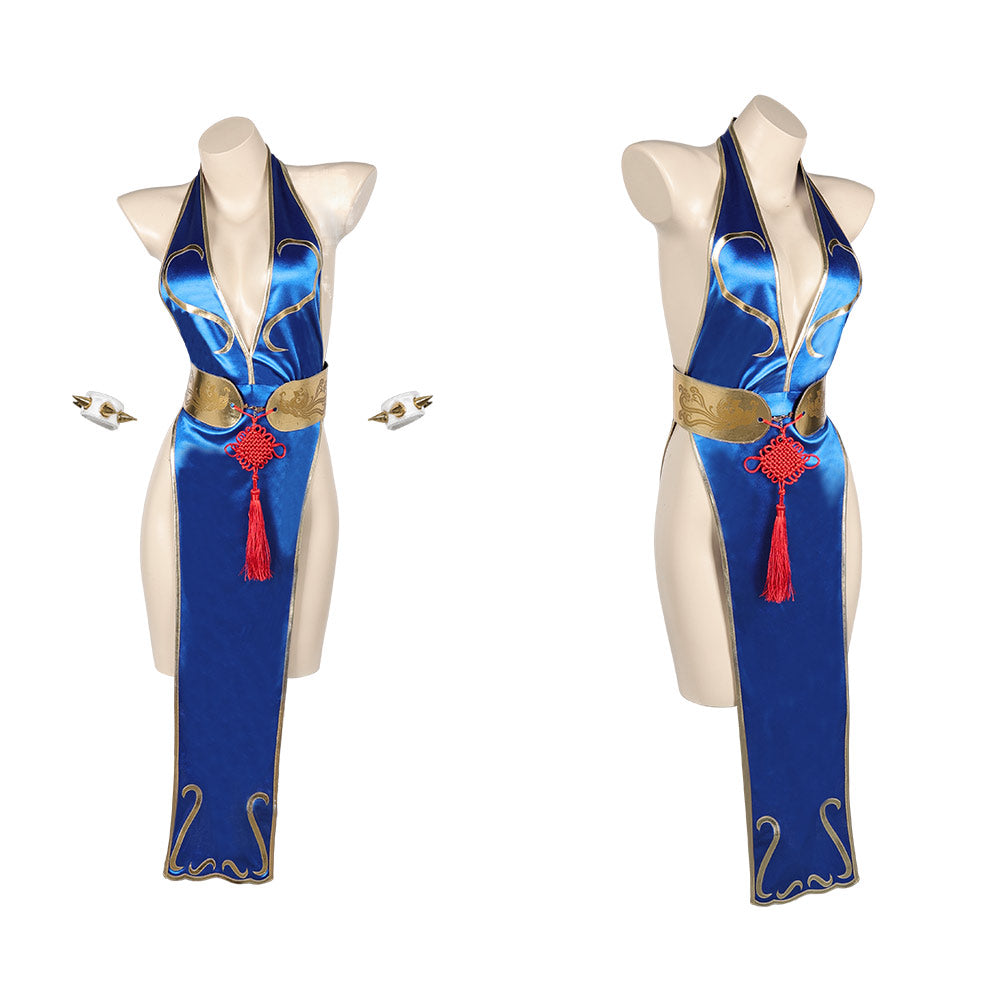 Street Fighter Game Chun Li Sexy Cheongsam Halloween Party Carnival Co